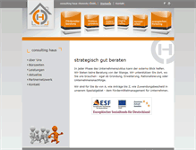 Tablet Screenshot of consulting-haus.de
